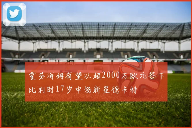 霍芬海姆有望以超2000万欧元签下比利时17岁中场新星德卡特